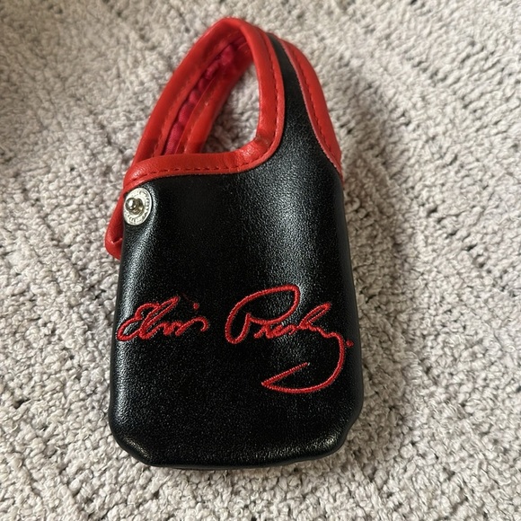 Vintage Elvis Presley Phone Case - Snap Closure/Rhinestone Accents on Front - Picture 2 of 4
